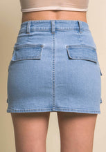 Cargo Denim Skirt