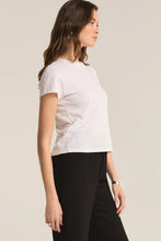 White Modern Slub Tee