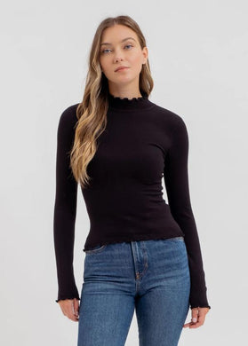 Mock Neck Knit Top