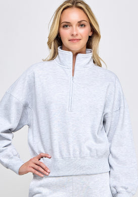 Half Zip Fleece Top