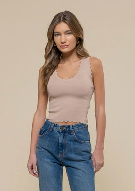 Scalloped Edge Tank