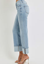 Wide Cuff Ankle Jeans