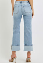 Wide Cuff Ankle Jeans