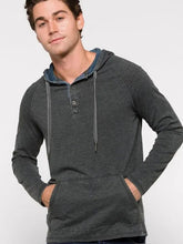 Chatham Burnout Slub Henley Hoodie